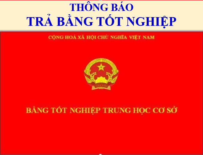 THÔNG BÁO VỀ VIỆC NHẬN BẰNG TỐT NGHIỆP